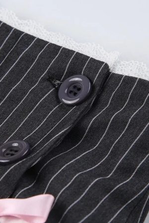 Stylish Work Outfits, Outfit Summer Ideas Coquette Striped Mini Skirt