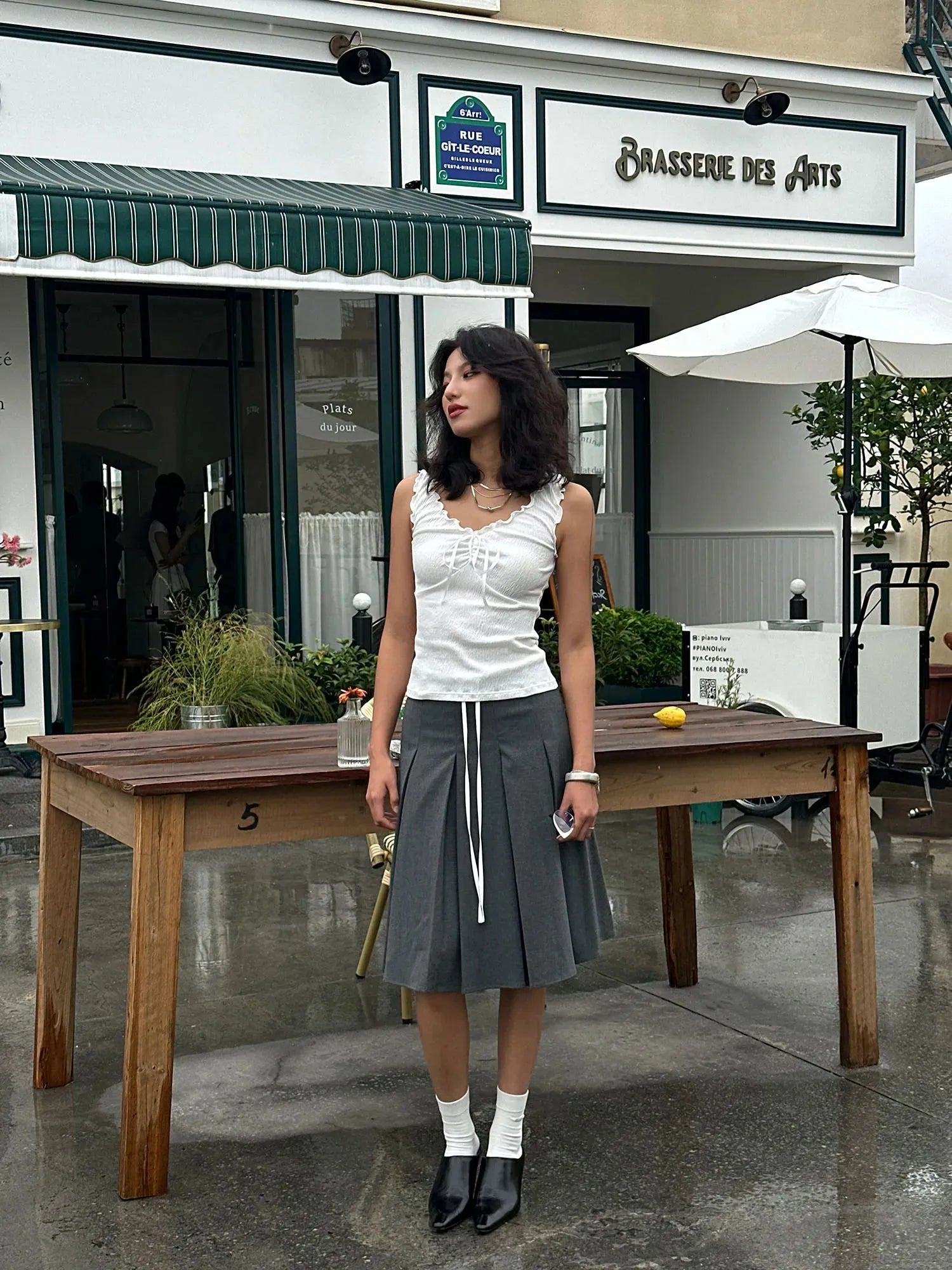 Stylish Work Outfits, Outfit Summer Ideas Coquette Tie Front Top Stylish Work Outfits, Outfit Summer Ideas Coquette Tie Front Top