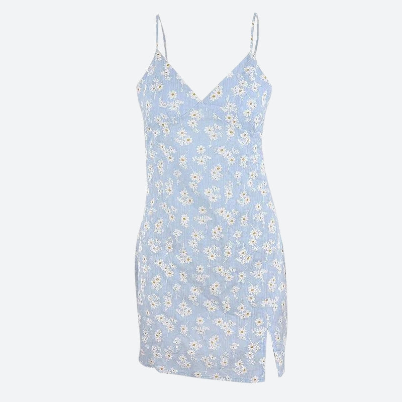 Stylish Work Outfits, Outfit Summer Ideas Cottagecore Daisy Slit Mini Dress Stylish Work Outfits, Outfit Summer Ideas Cottagecore Daisy Slit Mini Dress