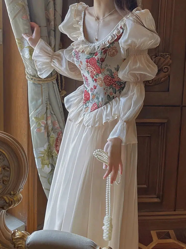 Stylish Work Outfits, Outfit Summer Ideas Cottagecore Maxi Dress