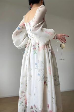 Stylish Work Outfits, Outfit Summer Ideas Cottagecore Maxi Dress