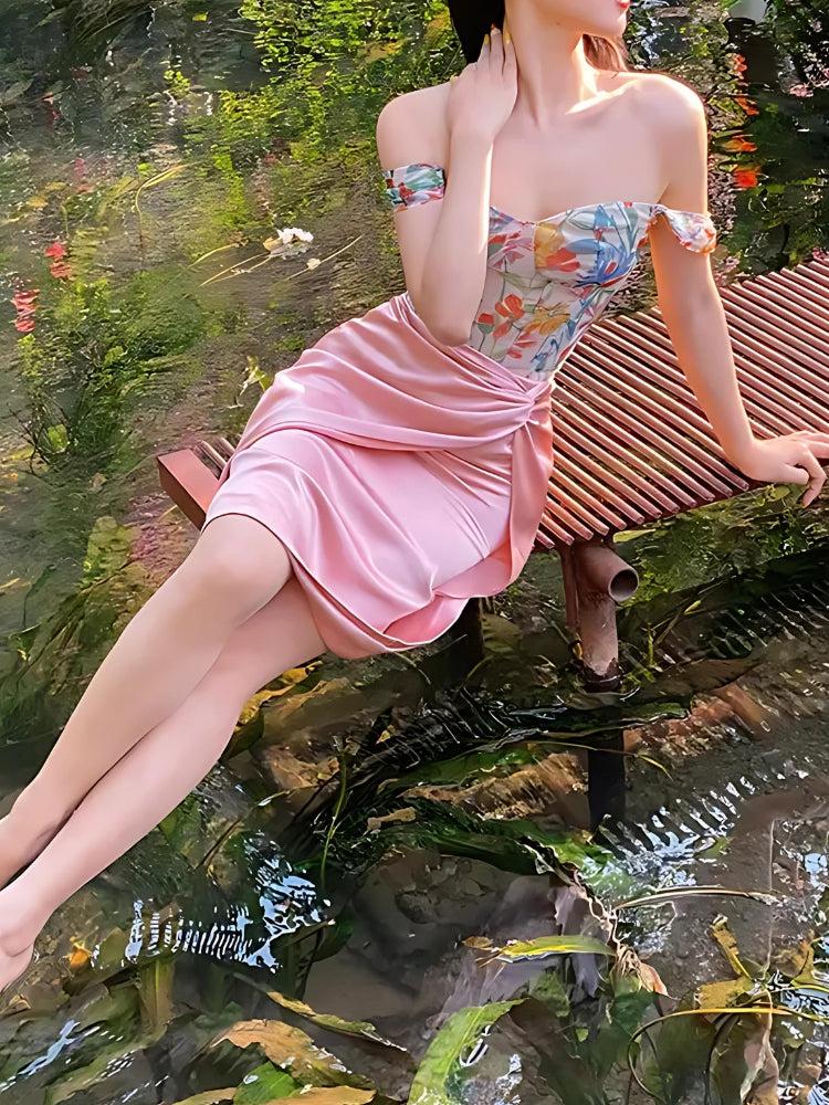 Stylish Work Outfits, Outfit Summer Ideas Cottagecore Spring Flowers Corset Top