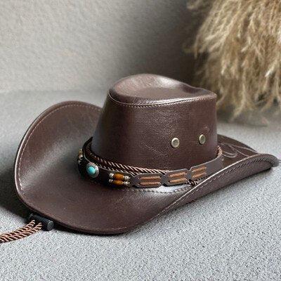 Stylish Work Outfits, Outfit Summer Ideas Cowgirl Adjustable Faux Leather Western Hat Stylish Work Outfits, Outfit Summer Ideas Cowgirl Adjustable Faux Leather Western Hat