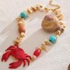 Stylish Work Outfits, Outfit Summer Ideas Crab Beaded Necklace