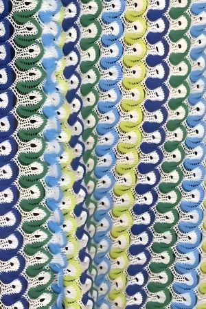 Stylish Work Outfits, Outfit Summer Ideas Crochet Striped Plunge Neck Maxi Dress