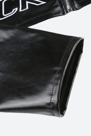 Stylish Work Outfits, Outfit Summer Ideas Cropped Biker Jacket