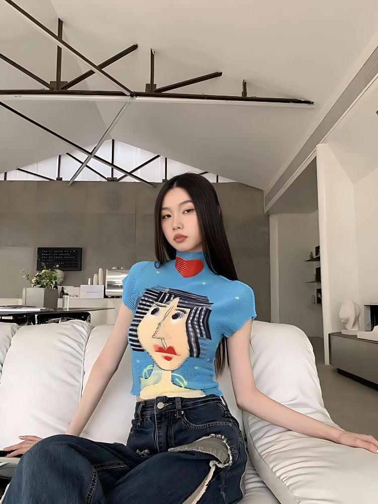 Stylish Work Outfits, Outfit Summer Ideas Cubist Woman Turtle Neck Top Stylish Work Outfits, Outfit Summer Ideas Cubist Woman Turtle Neck Top