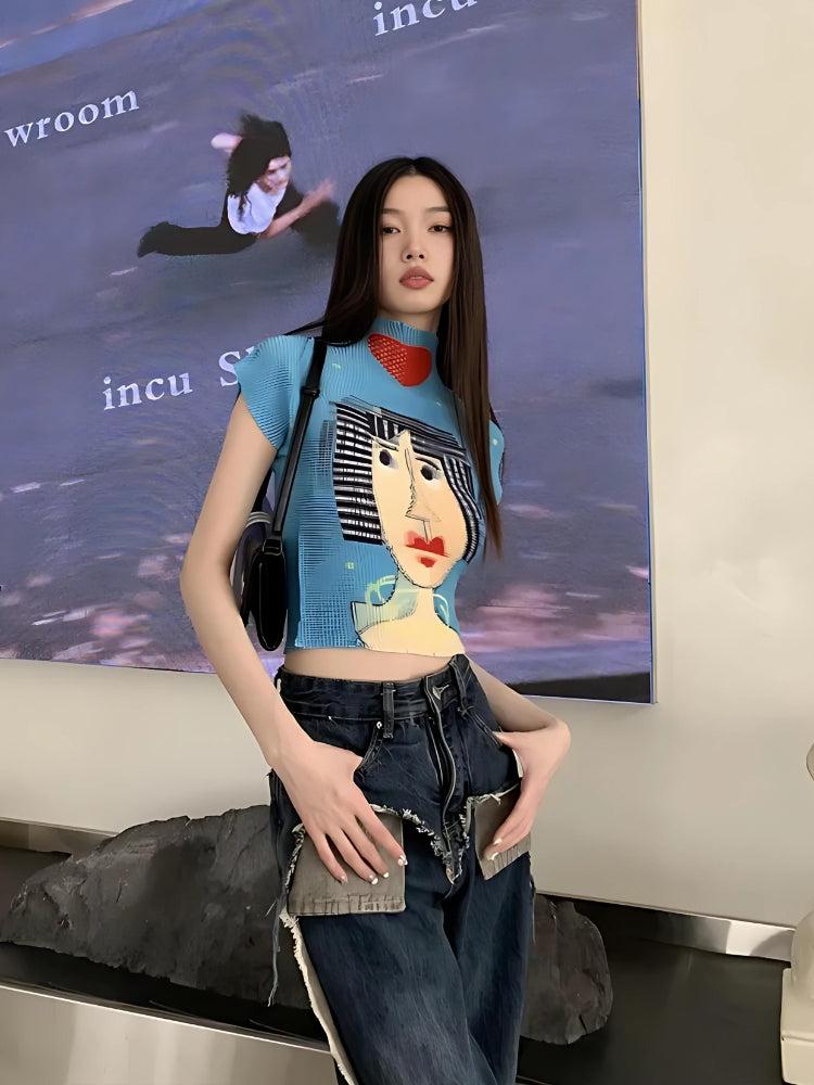 Stylish Work Outfits, Outfit Summer Ideas Cubist Woman Turtle Neck Top Stylish Work Outfits, Outfit Summer Ideas Cubist Woman Turtle Neck Top