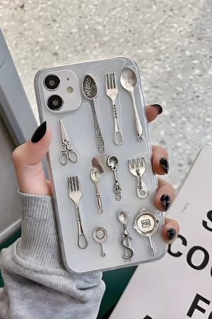 Stylish Work Outfits, Outfit Summer Ideas Cutlery Set Clear Phone Case