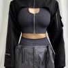 Stylish Work Outfits, Outfit Summer Ideas Cyberpunk Bolero Jacket