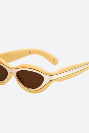 Stylish Work Outfits, Outfit Summer Ideas Cyberpunk Cat Eye Sunglasses