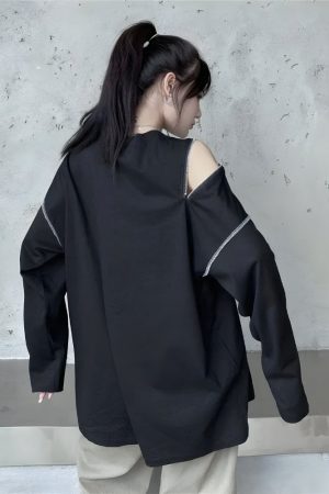 Stylish Work Outfits, Outfit Summer Ideas Cyberpunk Cross Zip-Up Top