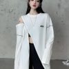 Stylish Work Outfits, Outfit Summer Ideas Cyberpunk Cross Zip-Up Top