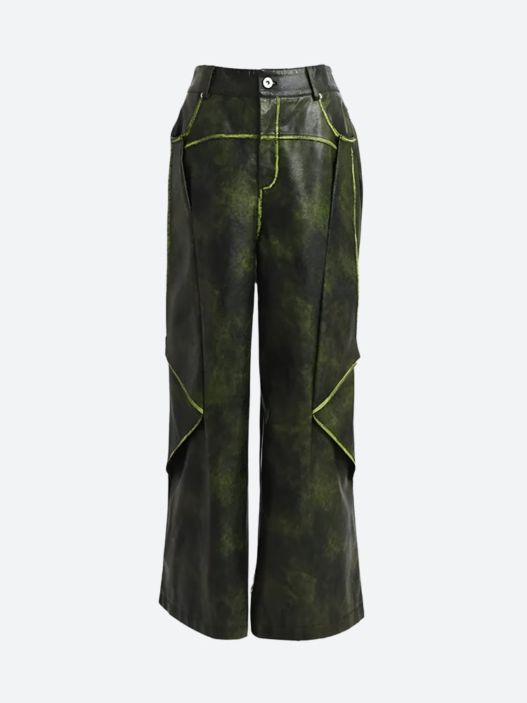 Stylish Work Outfits, Outfit Summer Ideas Cyberpunk Forest Faux Leather Pants Stylish Work Outfits, Outfit Summer Ideas Cyberpunk Forest Faux Leather Pants