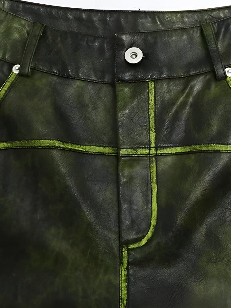 Stylish Work Outfits, Outfit Summer Ideas Cyberpunk Forest Faux Leather Pants Stylish Work Outfits, Outfit Summer Ideas Cyberpunk Forest Faux Leather Pants