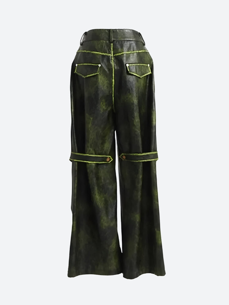 Stylish Work Outfits, Outfit Summer Ideas Cyberpunk Forest Faux Leather Pants Stylish Work Outfits, Outfit Summer Ideas Cyberpunk Forest Faux Leather Pants