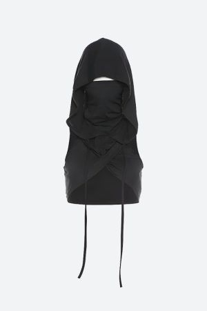 Stylish Work Outfits, Outfit Summer Ideas Cyberpunk Hooded Crop Top