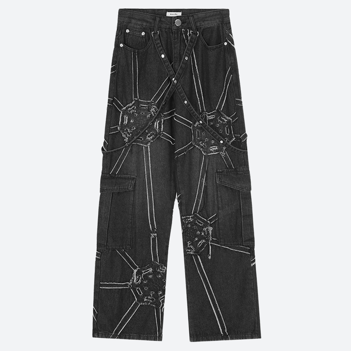 Stylish Work Outfits, Outfit Summer Ideas Cyberpunk Patchwork Jeans