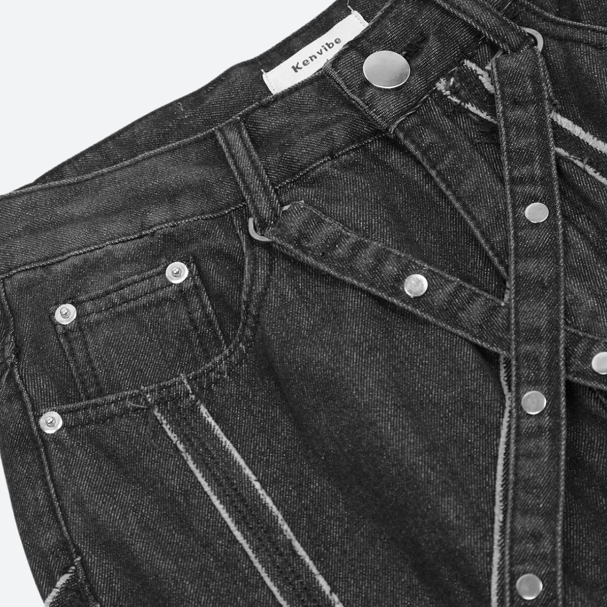 Stylish Work Outfits, Outfit Summer Ideas Cyberpunk Patchwork Jeans Stylish Work Outfits, Outfit Summer Ideas Cyberpunk Patchwork Jeans