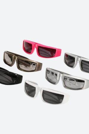 Stylish Work Outfits, Outfit Summer Ideas Cyberpunk Rave Sunglasses