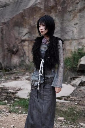 Stylish Work Outfits, Outfit Summer Ideas Cyberpunk Sheer Top