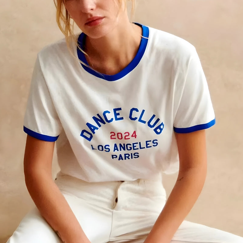 Stylish Work Outfits, Outfit Summer Ideas Dance Club Ringer Tee