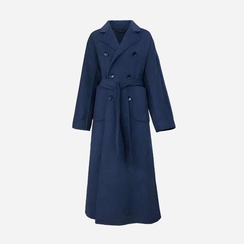 Stylish Work Outfits, Outfit Summer Ideas Dark Academia Belted Long Coat Stylish Work Outfits, Outfit Summer Ideas Dark Academia Belted Long Coat