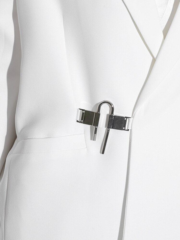 Stylish Work Outfits, Outfit Summer Ideas Dark Academia Buckle Up Blazer Stylish Work Outfits, Outfit Summer Ideas Dark Academia Buckle Up Blazer