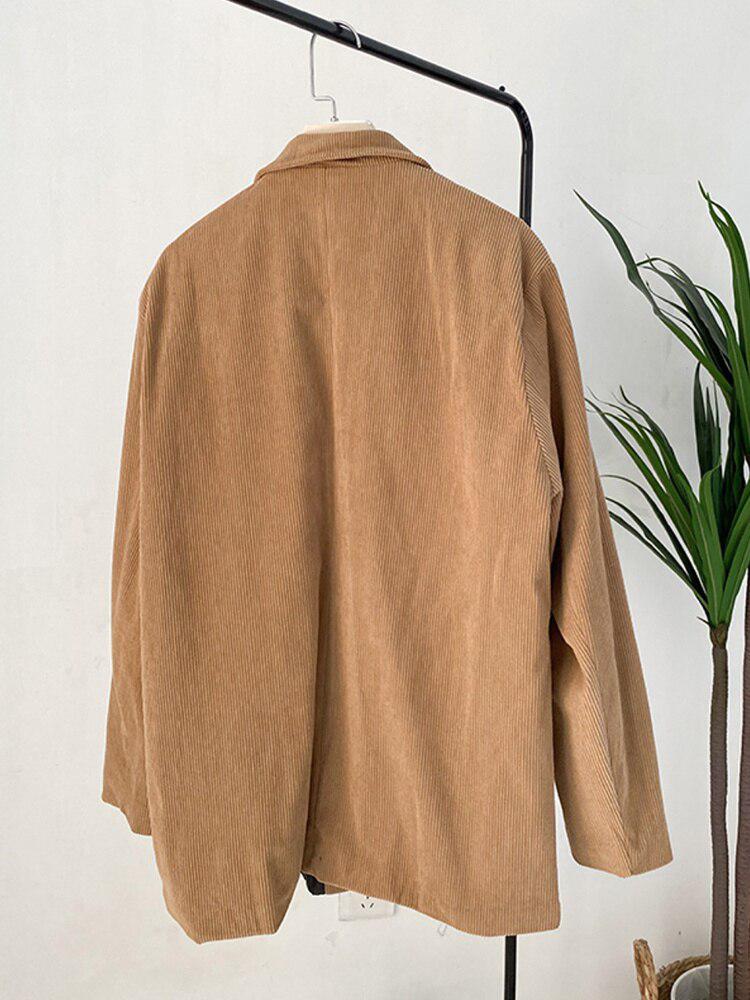 Stylish Work Outfits, Outfit Summer Ideas Dark Academia Corduroy Long Jacket Stylish Work Outfits, Outfit Summer Ideas Dark Academia Corduroy Long Jacket