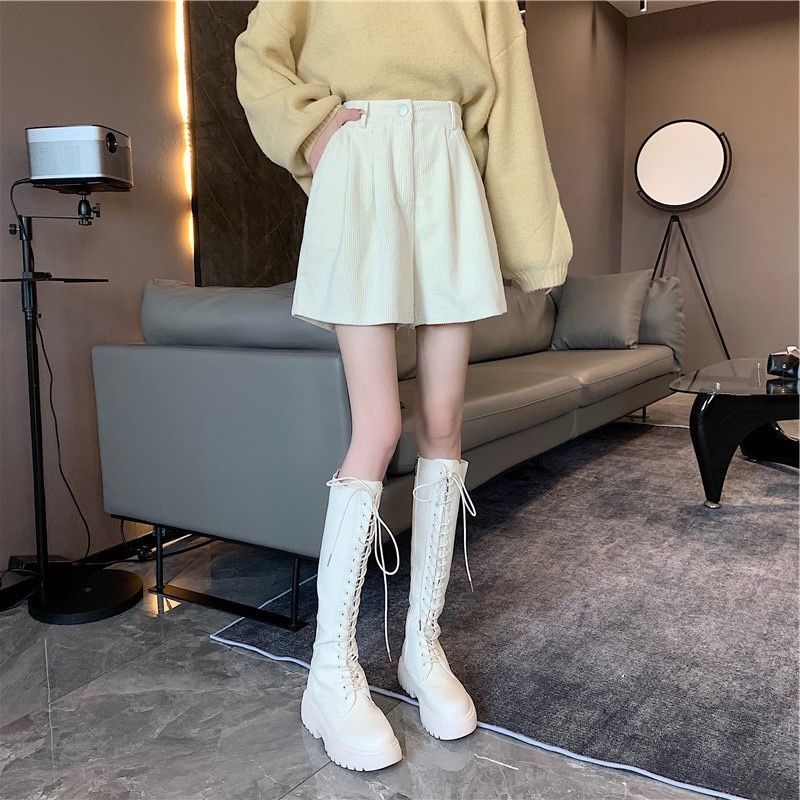 Stylish Work Outfits, Outfit Summer Ideas Dark Academia High Waist Corduroy Shorts Stylish Work Outfits, Outfit Summer Ideas Dark Academia High Waist Corduroy Shorts