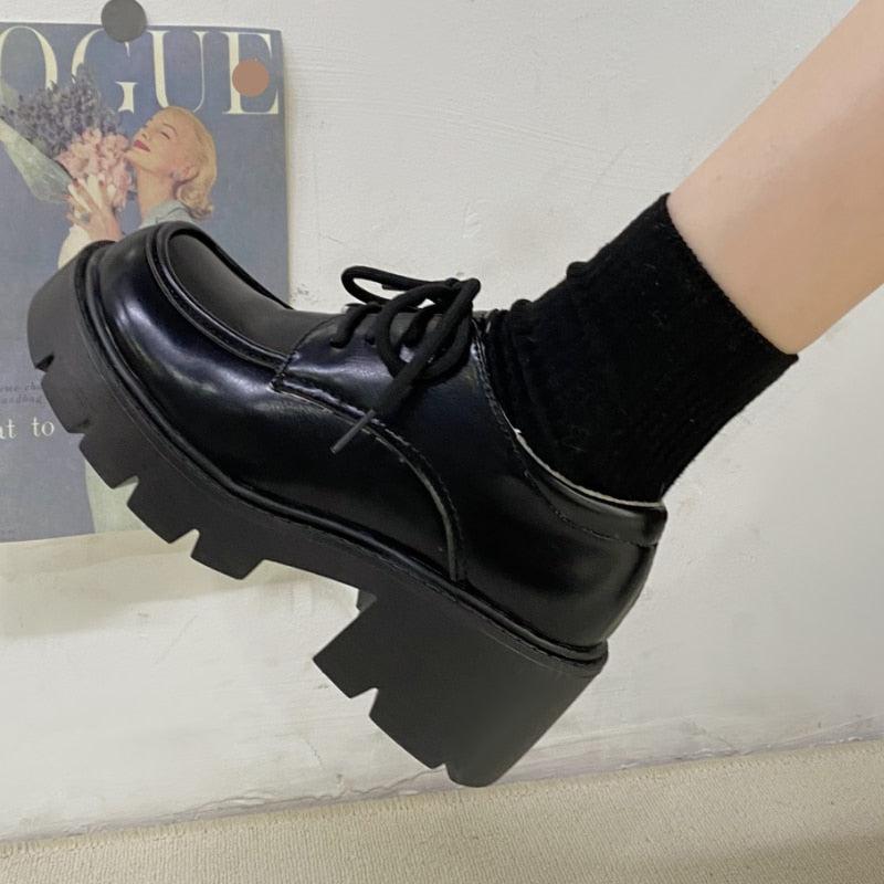 Stylish Work Outfits, Outfit Summer Ideas Dark Academia Platform Shoes Stylish Work Outfits, Outfit Summer Ideas Dark Academia Platform Shoes