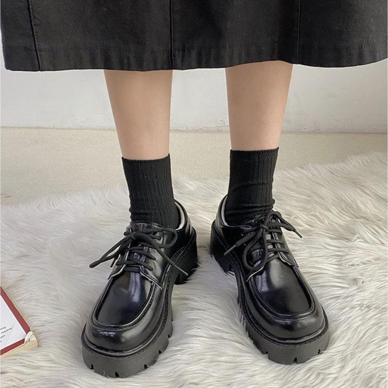 Stylish Work Outfits, Outfit Summer Ideas Dark Academia Platform Shoes Stylish Work Outfits, Outfit Summer Ideas Dark Academia Platform Shoes