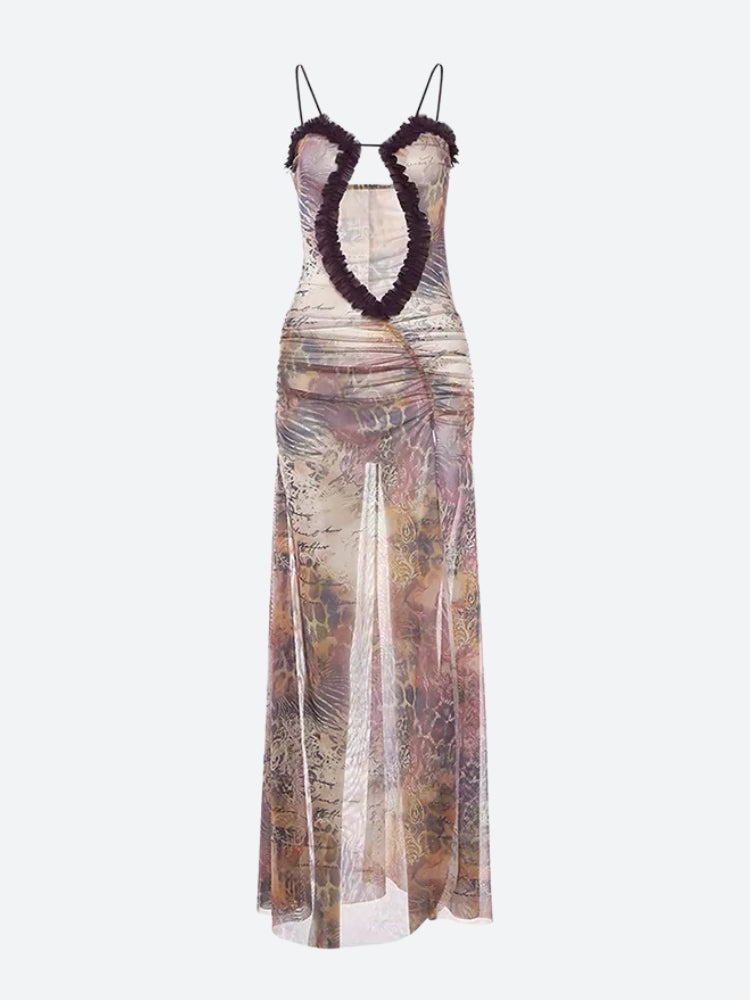 Stylish Work Outfits, Outfit Summer Ideas Deep Plunge Slit Maxi Dress Stylish Work Outfits, Outfit Summer Ideas Deep Plunge Slit Maxi Dress