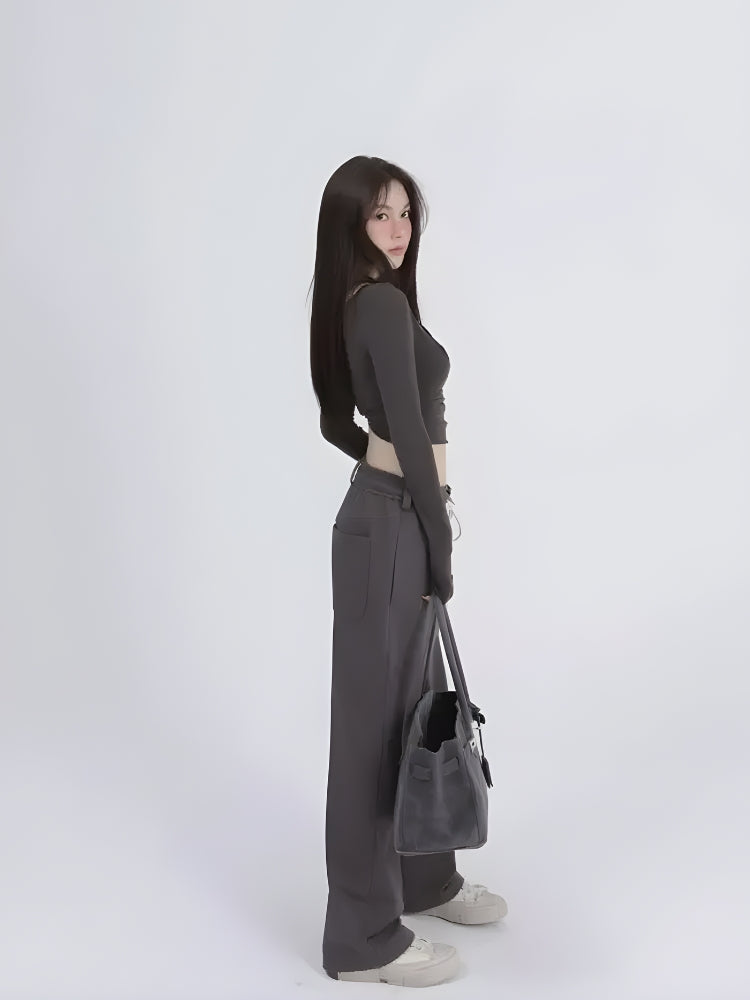 Stylish Work Outfits, Outfit Summer Ideas Deep Scoop Neck Two Piece Set Top Stylish Work Outfits, Outfit Summer Ideas Deep Scoop Neck Two Piece Set Top