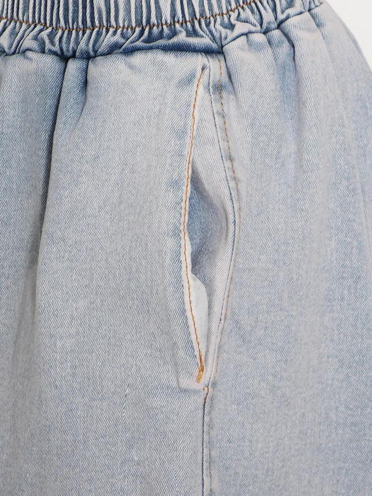 Stylish Work Outfits, Outfit Summer Ideas Denim Top & Pants Two Piece Set Stylish Work Outfits, Outfit Summer Ideas Denim Top & Pants Two Piece Set