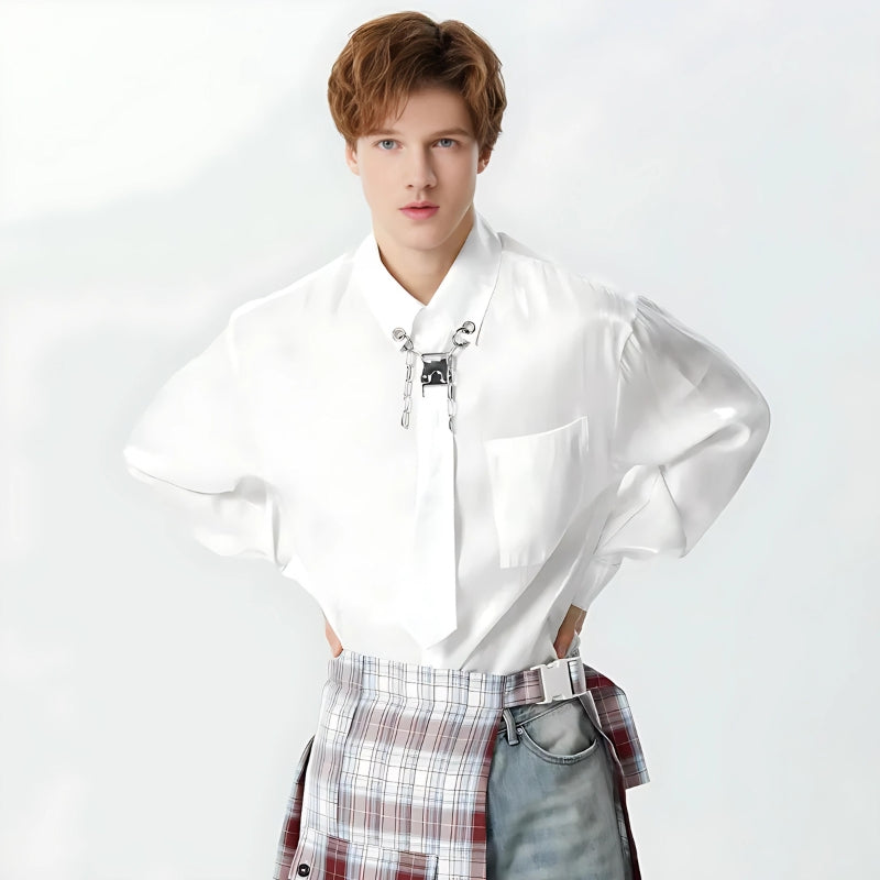 Stylish Work Outfits, Outfit Summer Ideas Detachable Tie Shirt Stylish Work Outfits, Outfit Summer Ideas Detachable Tie Shirt