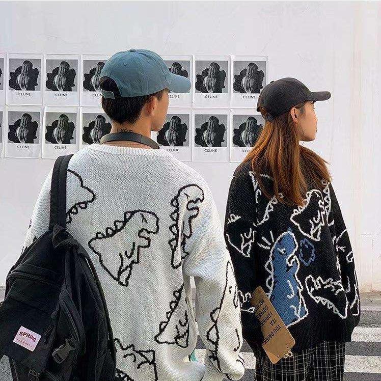 Stylish Work Outfits, Outfit Summer Ideas Dinosaur Knitted Sweater Stylish Work Outfits, Outfit Summer Ideas Dinosaur Knitted Sweater