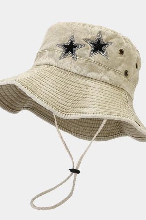 Stylish Work Outfits, Outfit Summer Ideas Disco Cowgirl Star Printed Denim Hat