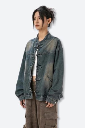 Stylish Work Outfits, Outfit Summer Ideas Distressed Denim Jacket