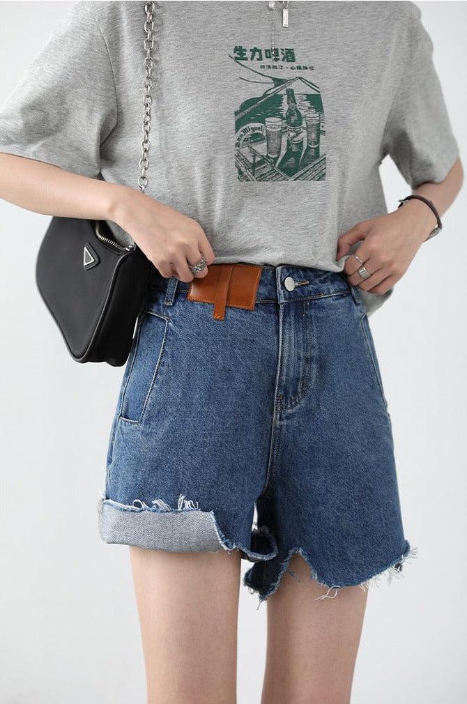 Stylish Work Outfits, Outfit Summer Ideas Distressed Jean Shorts Stylish Work Outfits, Outfit Summer Ideas Distressed Jean Shorts