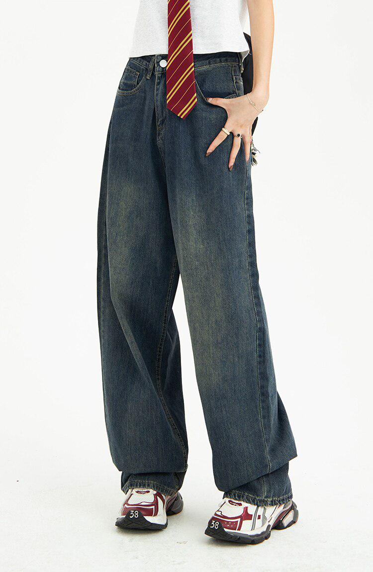 Stylish Work Outfits, Outfit Summer Ideas Distressed Pockets Wide Leg Baggy Jeans Stylish Work Outfits, Outfit Summer Ideas Distressed Pockets Wide Leg Baggy Jeans