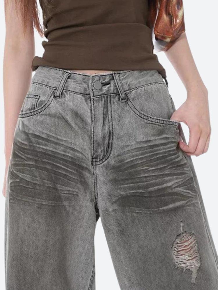 Stylish Work Outfits, Outfit Summer Ideas Distressed Wide Leg Jeans Stylish Work Outfits, Outfit Summer Ideas Distressed Wide Leg Jeans