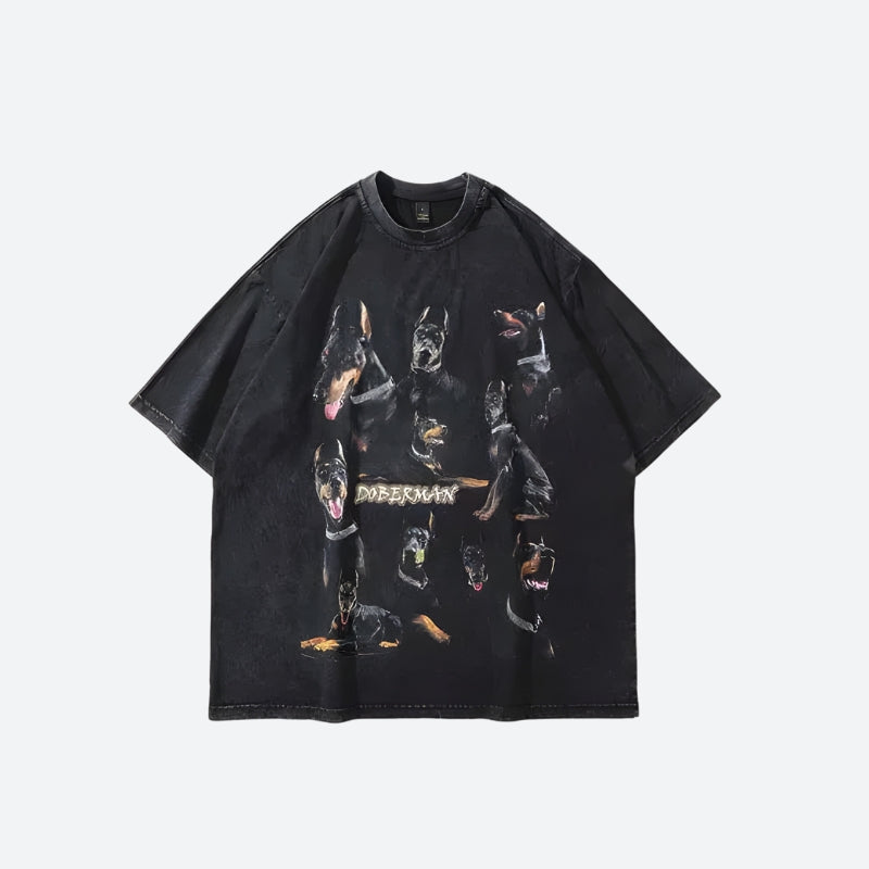 Stylish Work Outfits, Outfit Summer Ideas Doberman Tee