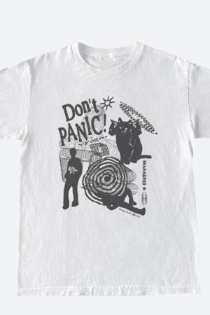 Stylish Work Outfits, Outfit Summer Ideas Don't Panic Tee