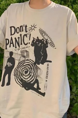Stylish Work Outfits, Outfit Summer Ideas Don't Panic Tee