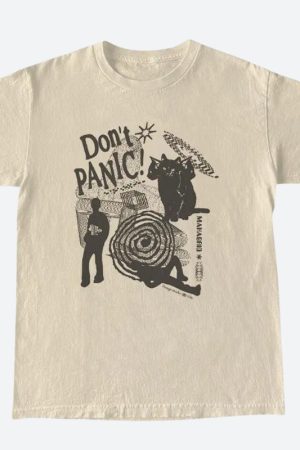 Stylish Work Outfits, Outfit Summer Ideas Don't Panic Tee