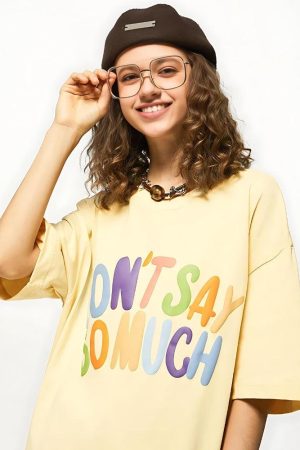 Stylish Work Outfits, Outfit Summer Ideas Don't Say So Much Tee