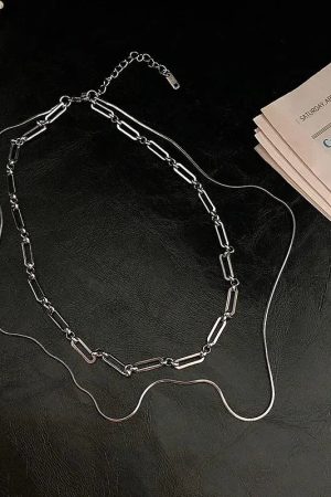 Stylish Work Outfits, Outfit Summer Ideas Double Chain Necklace