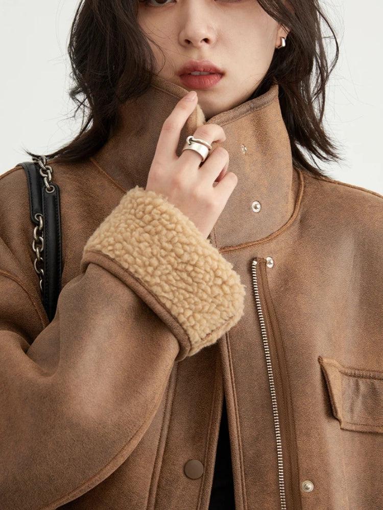 Stylish Work Outfits, Outfit Summer Ideas Double Faced Faux Leather Jacket Stylish Work Outfits, Outfit Summer Ideas Double Faced Faux Leather Jacket