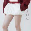Stylish Work Outfits, Outfit Summer Ideas Drawstring Bubble Mini Skirt
